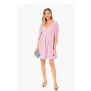 Tuckernuck Hyacinth House Pink Gingham Leyton Mini Dress